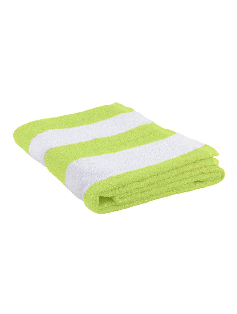 cotton stripe bath and pool towel : blue - 15314533 - Zoom Image - 2