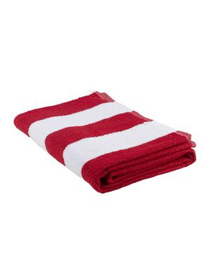 cotton stripe bath and pool towel : blue - 15314534 - Standard Image - 2