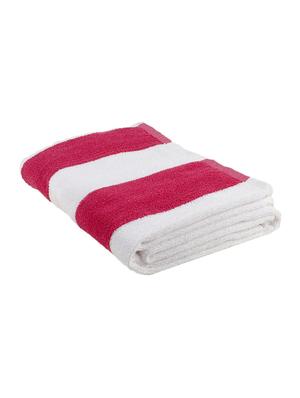 cotton stripe bath and pool towel : blue - 15314535 - Standard Image - 2