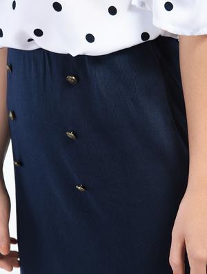 ribbed pencil skirt - 15315415 - Standard Image - 2