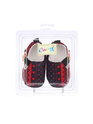 red fabric bootie - 15315606 - Standard Image - 2