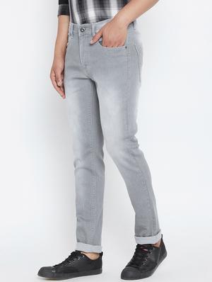 grey denim washed jeans - 15316021 - Standard Image - 2