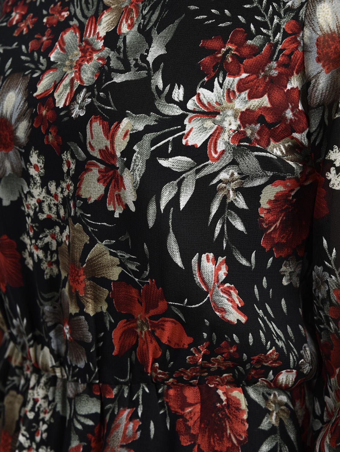 floral boat neck maxi dress - 15316350 - Zoom Image - 5