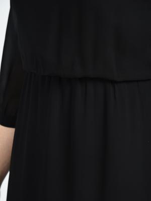 sheer hem side slit maxi dress - 15316353 - Standard Image - 5