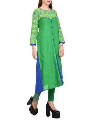 a-line printed kurta - 15316425 - Standard Image - 2