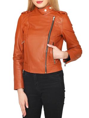 brown leatherette jacket - 15318014 - Standard Image - 2