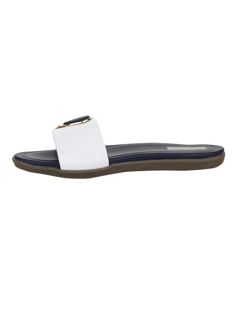 white slip on sandal - 15318242 - Zoom Image - 2