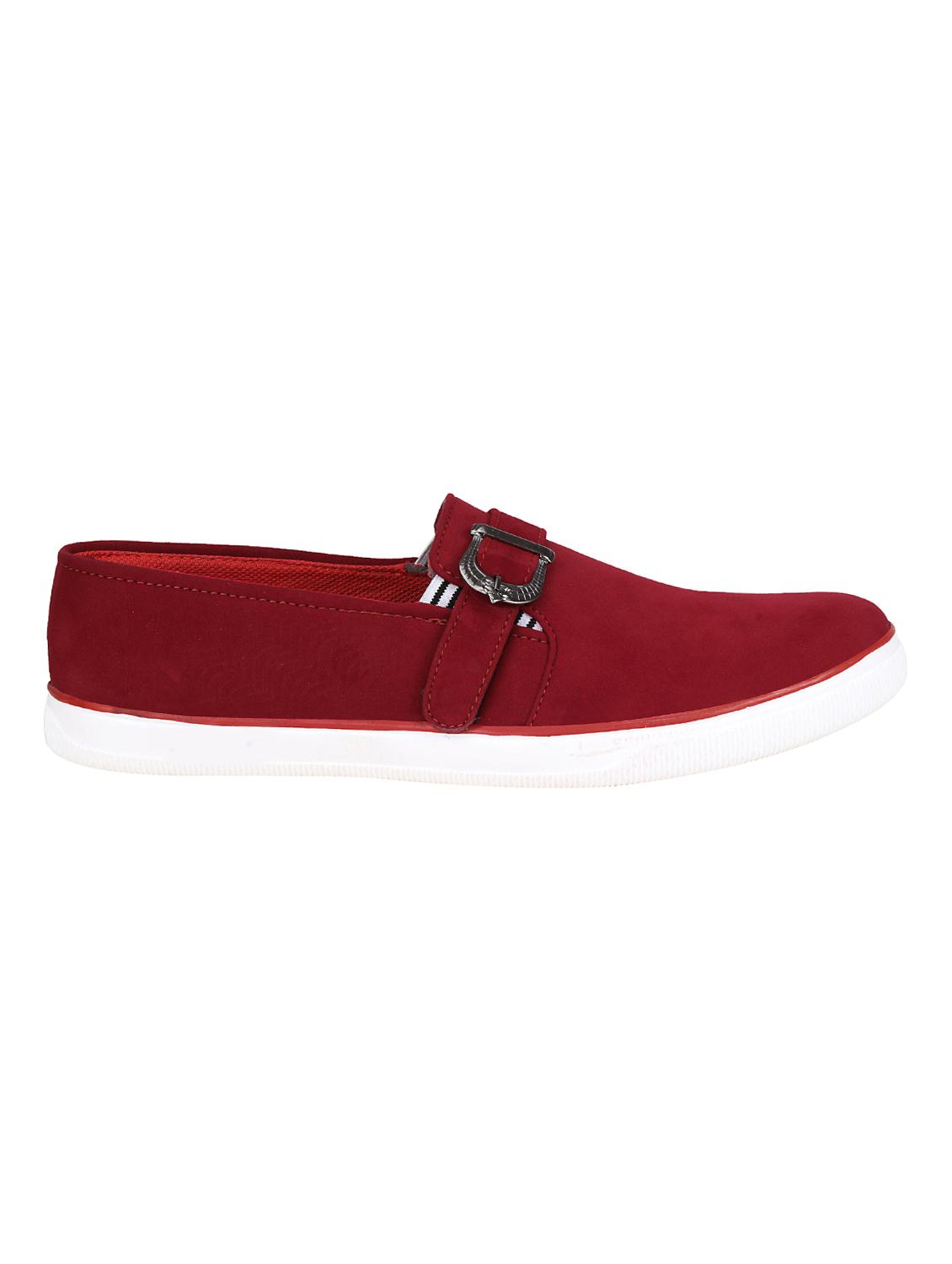 maroon suede casual slipon - 15318848 - Zoom Image - 2