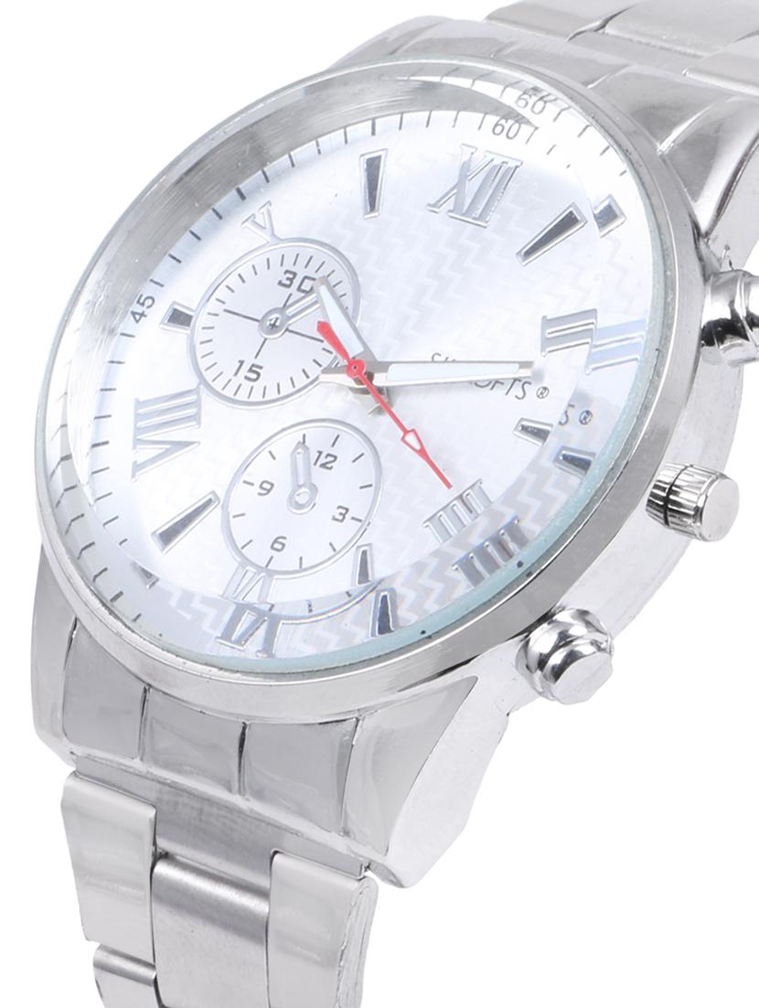 skylofts analog silver dial stainless steel watch - 15319455 - Zoom Image - 2