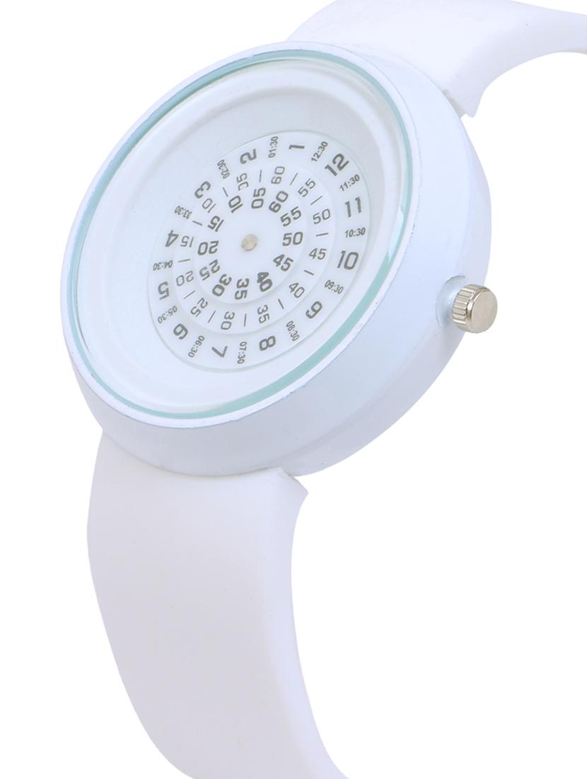 skylofts centre rotating time machines white dial watch - 15319461 - Zoom Image - 2