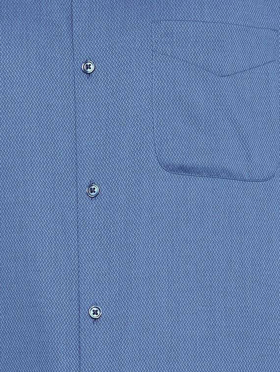 blue cotton formal shirt - 15320049 - Zoom Image - 5