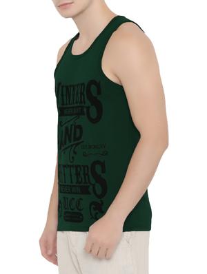 green cotton front print t-shirt - 15320641 - Standard Image - 2