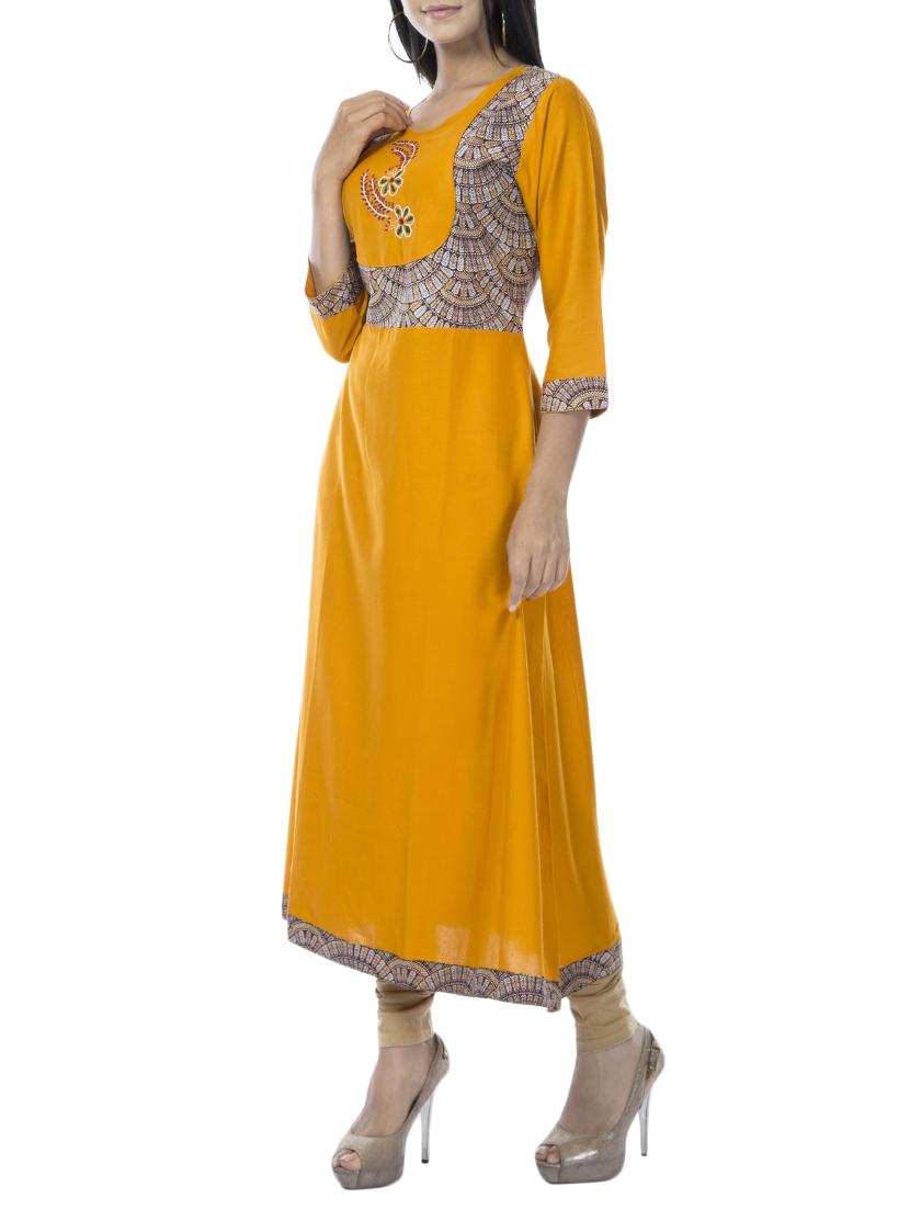 Printed a-line kurta - 15320696 - Zoom Image - 2