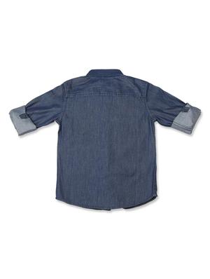 navy blue cotton shirt - 15321206 - Standard Image - 2