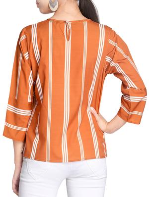 keyhole back striped top - 15321246 - Standard Image - 2