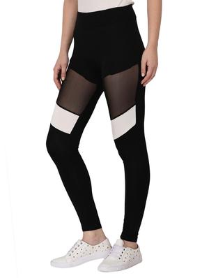 sheer panel high rise track pant - 15324050 - Standard Image - 2