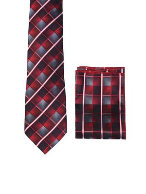 multi colored micro fiber tie with pocket square and belt - 15326424 - Standard Image - 5