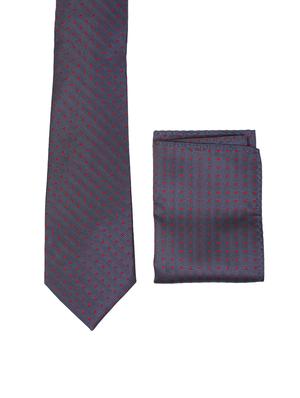 multi colored micro fiber tie with belt and pocketsquare - 15326426 - Standard Image - 2