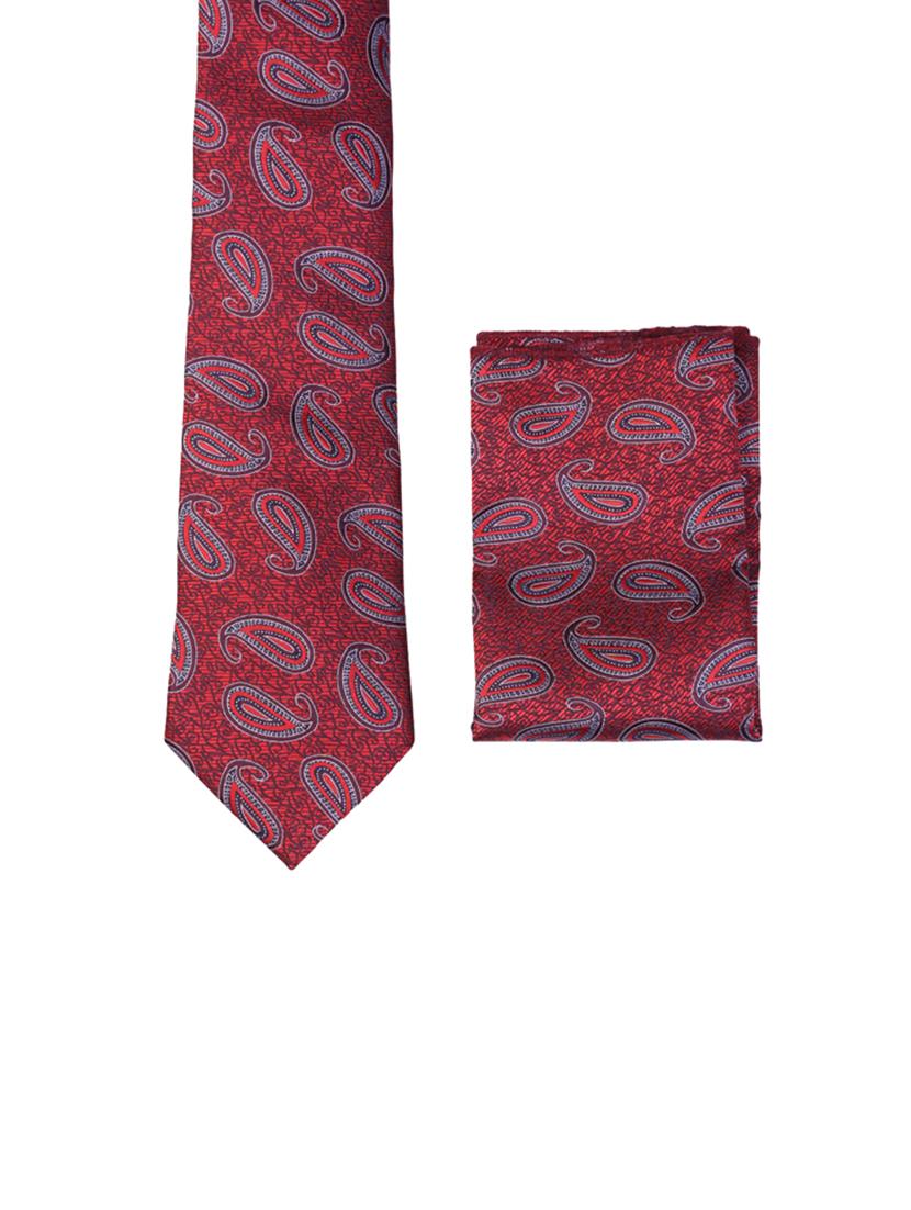 multi colored micro fiber tie with belt and pocket square - 15326430 - Zoom Image - 2