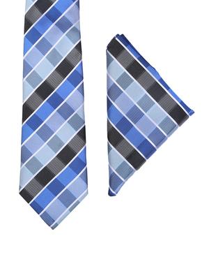 multi colored micro fiber tie with belt and pocket square - 15326432 - Standard Image - 2