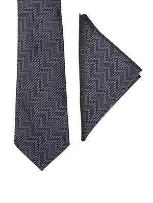 multi colored micro fiber tie with pocket square and belt - 15326433 - Standard Image - 2
