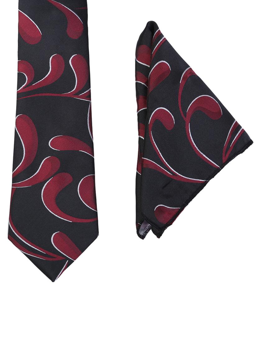 multi colored micro fiber tie pocketsquare and belt - 15326435 - Zoom Image - 2