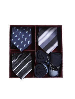multi colored micro fiber tie with socks - 15326436 - Standard Image - 5