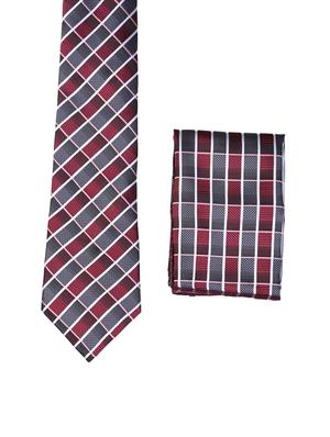 multi colored micro fiber tie with pocket square and belt - 15326439 - Standard Image - 2