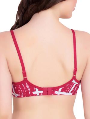floral patch geometric t-shirt bra - 15326889 - Standard Image - 2