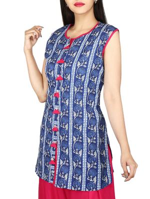 floral printed straight kurti - 15327111 - Standard Image - 2