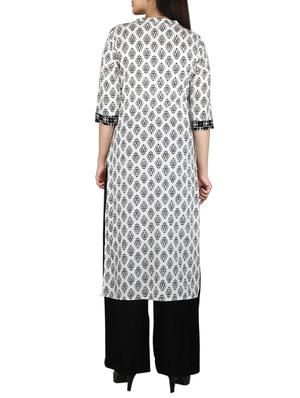 straight printed kurta - 15327206 - Standard Image - 2