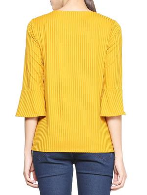 striped bell sleeve top - 15327604 - Standard Image - 2