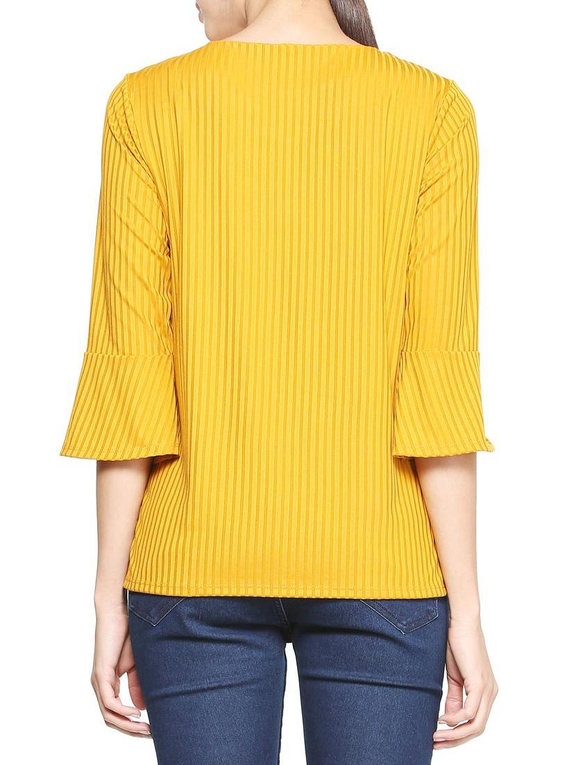 striped bell sleeve top - 15327604 - Zoom Image - 2