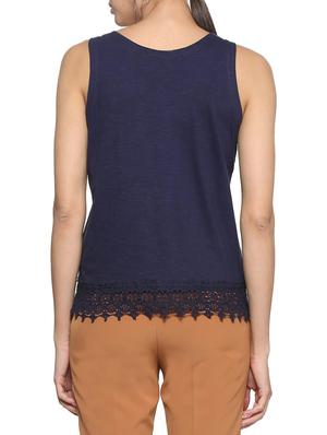 lace trim detail top - 15327610 - Standard Image - 2