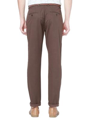brown cotton chinos - 15328003 - Standard Image - 2