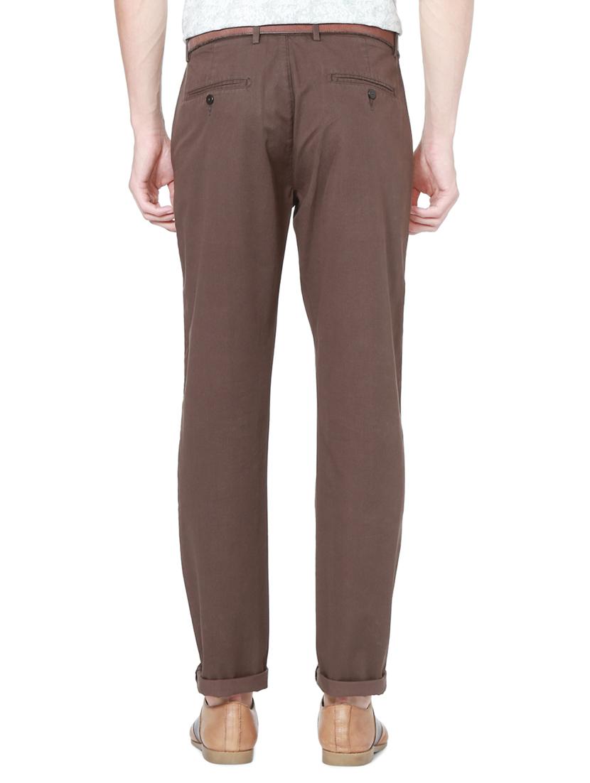brown cotton chinos - 15328003 - Zoom Image - 2