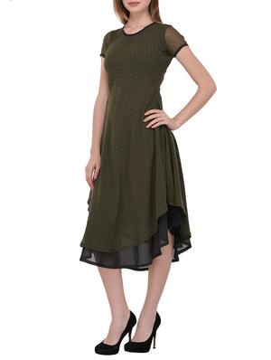 printed asymmetrical hem dress - 15328074 - Standard Image - 2