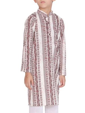 red cotton kurta set - 15328426 - Standard Image - 2