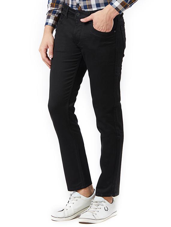black cotton plain jeans - 15328508 - Zoom Image - 2