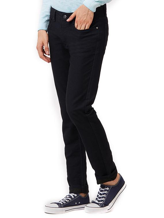black cotton plain jeans - 15328513 - Zoom Image - 2