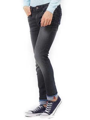 grey cotton washed jeans - 15328564 - Standard Image - 2