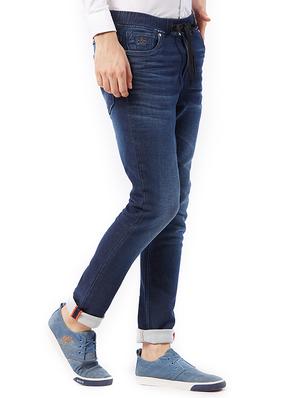 blue cotton washed jeans - 15328590 - Standard Image - 2