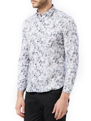 white cotton casual shirt - 15328592 - Standard Image - 2