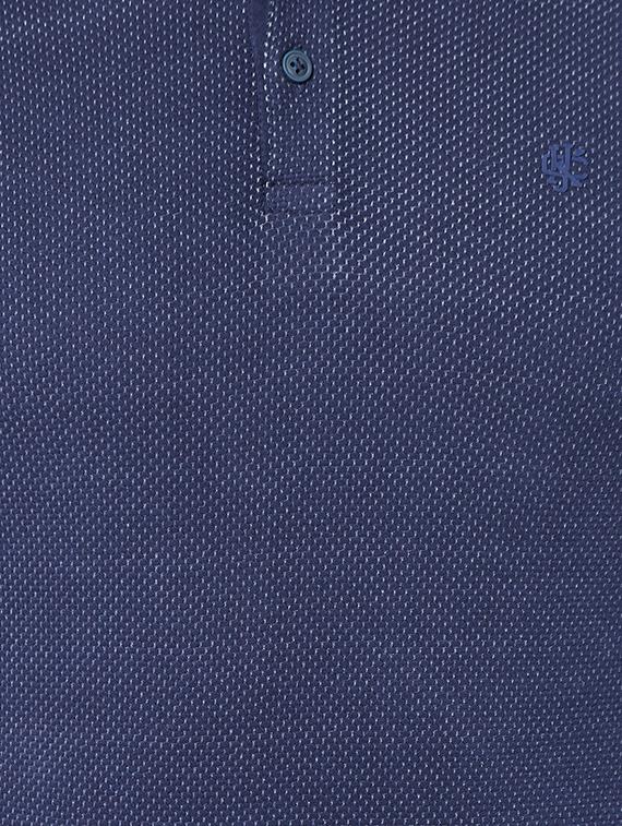 solid blue polo t-shirt - 15328607 - Zoom Image - 5