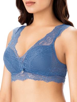 cutout back laced bralette - 15330186 - Standard Image - 2