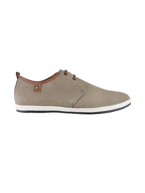 tan Canvas lace up sneaker - 15330541 - Standard Image - 2