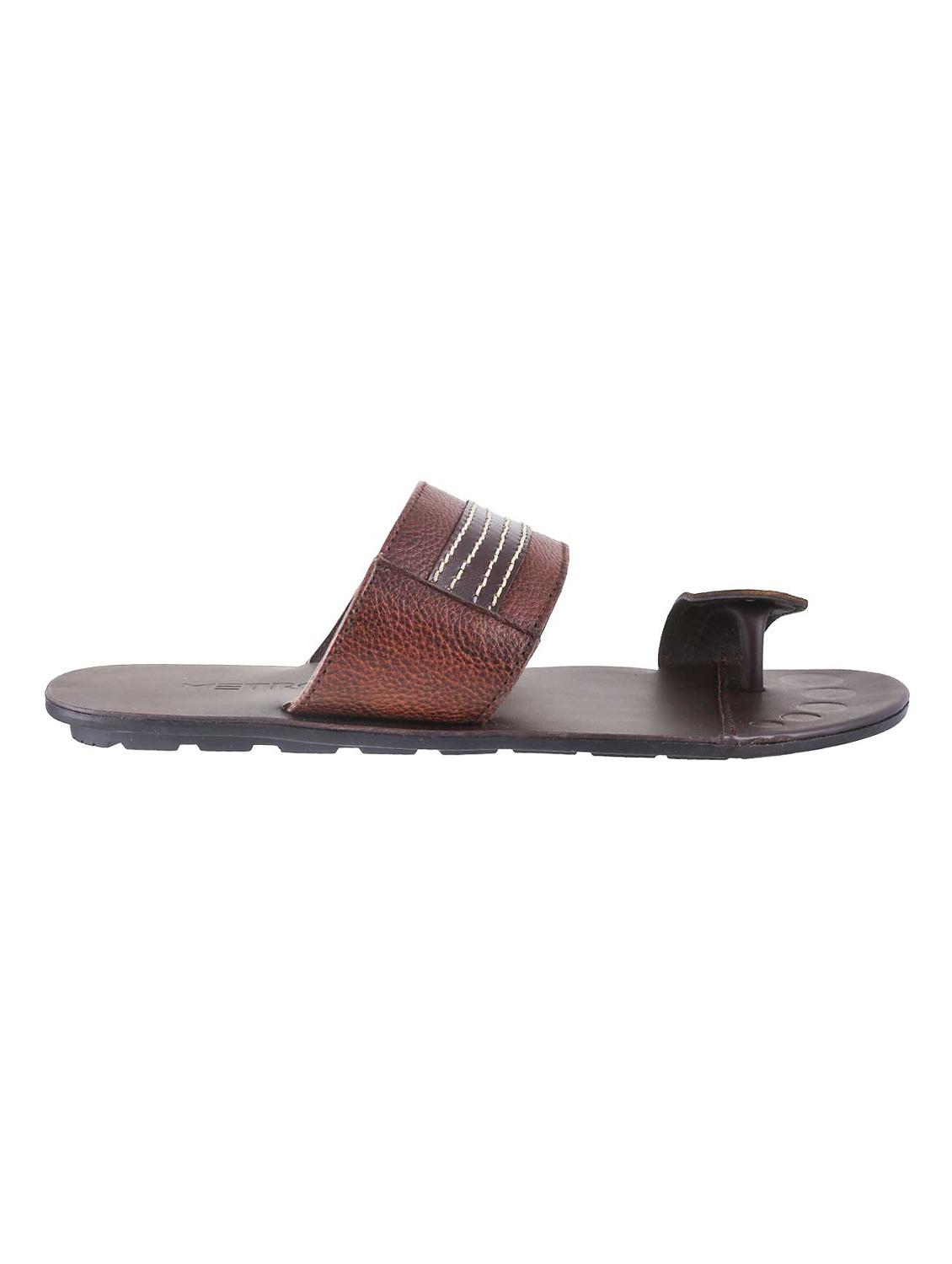 brown Leather slip on slipper - 15330689 - Zoom Image - 2