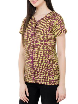 Printed button up top - 15331425 - Standard Image - 2