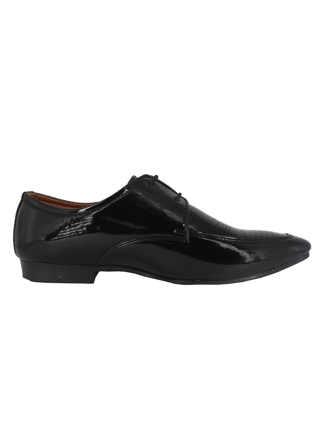 black patent leather lace-up derby - 15332763 - Zoom Image - 2
