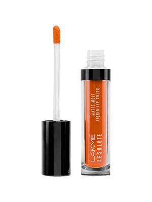 Lakme Absolute Matte Melt Liquid Lip Color (Crazy Tangerine) - 15332947 - Standard Image - 2
